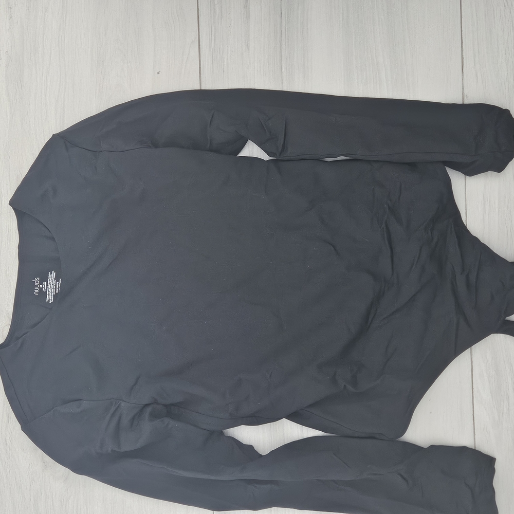 nuuds Black Long Sleeve Body Suit